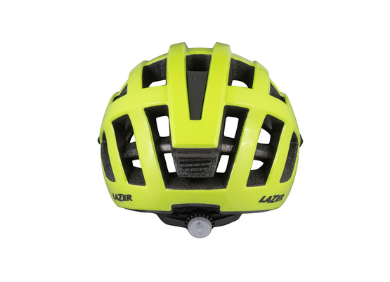 Kask Lazer Comp DLX Flash Yellow Uni +Siatka +LED 54-61cm