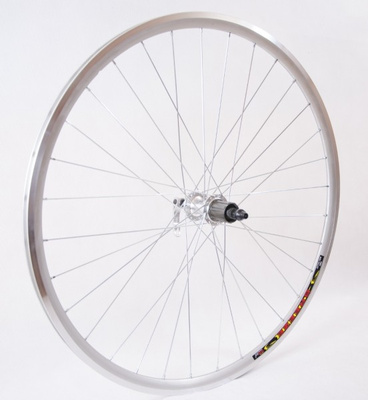 Koło rowerowe 28 tył JOYSTAR RD12R szosa, srebrne