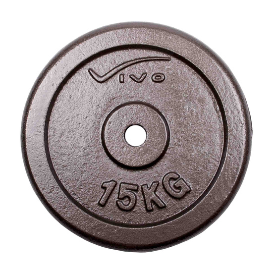 Obciążenie żeliwne Vivo czarne 15 kg 