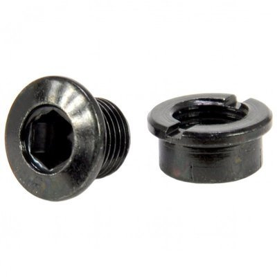 Śruba tarczy mechanizmu korbowego RCW-065C, CRmo, M8x0.75x6.5mm, czarna