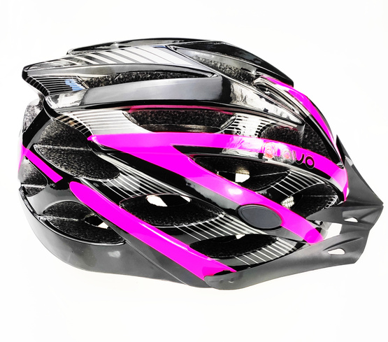 Kask rowerowy PNY-20 czarno/różowy mat L (58-62cm) AVO