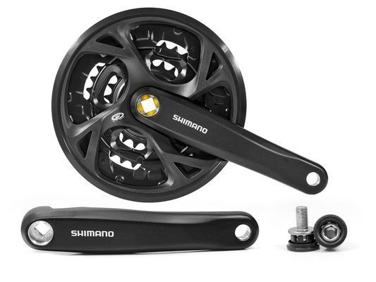 Mechanizm korbowy 9rz. czarny SHIMANO Altus FC-M371 44 x 32 x 22T 9 rz. 170 mm