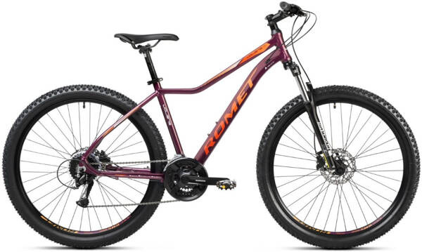 Rower Romet Jolene 7.2 27 L(19") purpurowy/pomarańczowy