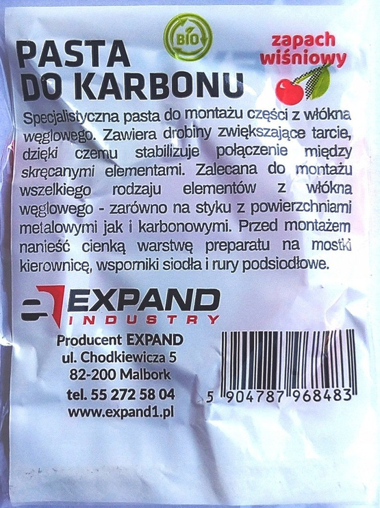 Pasta do karbonu, saszetka 7g