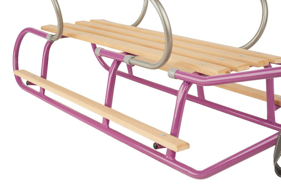 Sanki DUO-MAX z podwójnym oparciem fioletowe