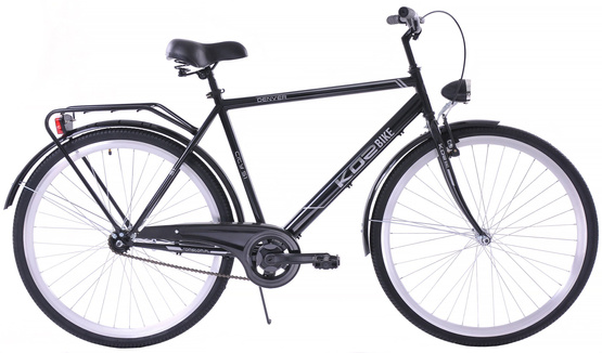 Rower miejski męski Kozbike Denver 28 (21") czarny 1S