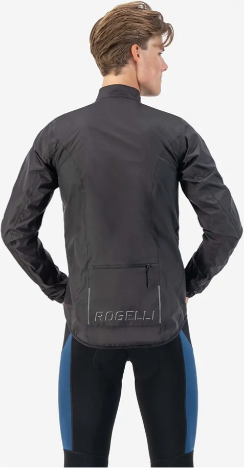 Kurtka rowerowa męska Rogelli Core czarny rozmiar XL