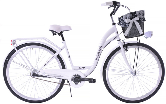 K25 Rower miejski Kozbike 28 3bieg biały (przerzutka Sturmey Archer) (J8)