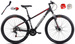 Rower ROMET Rambler 9.1 SPECIAL 29 S(15") czarno-czerwony mat + oświetlenie i stopka (M3P7)