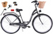 K3 Rower miejski Kozbike 28 3biegi grafitowy  (przerzutka Sturmey Archer) (J11)