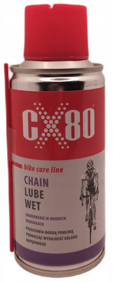 Smar makry do łańucha CX80 BIKE Chain Lube WET 150ml