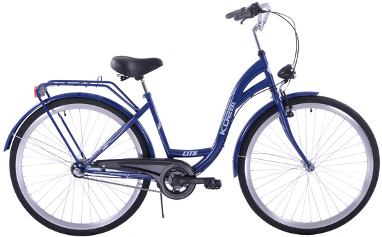 Rower miejski 28 damski Kozbike (K48) 3 biegi granatowy (2P3)
