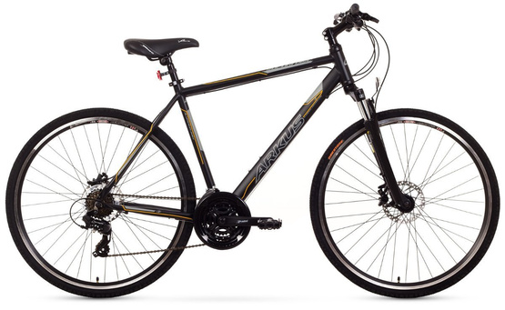 Rower crossowy Arkus Safari M dysk czarno - pomarańczowy (19") (3S5P)