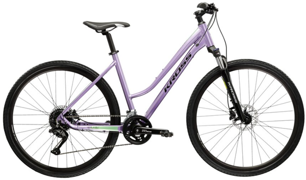 KROSS EVADO 5.0 D L(19") 28 rower FIOLETOWY CZARNY POŁYSK (A5,A6,A10,I10)