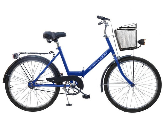 Rower składak 24" Uniwersal (tajw.) niebieski