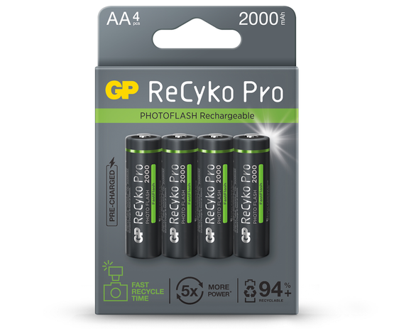Bateria R6 AA 2000MAh GP battery photo flash GB4