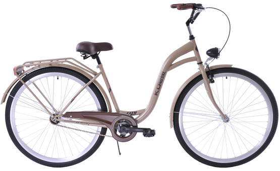 (K66) Rower miejski damski Kozbike 28 S1 złoty matowy (K9,K11)
