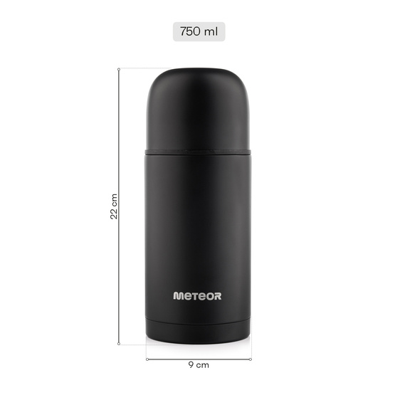 Termos Meteor 750 ml czarny