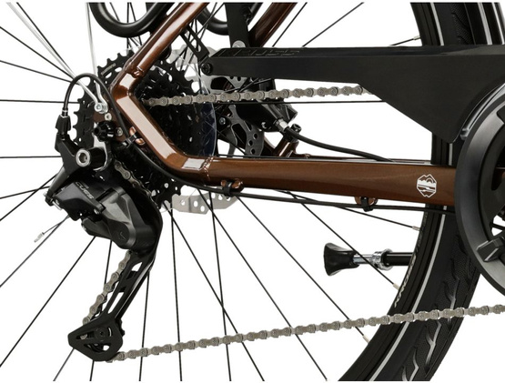 KROSS TRANS 5.0 M XL(23") 28 rower BRĄZOWY SREBRNY POŁYSK (B8)