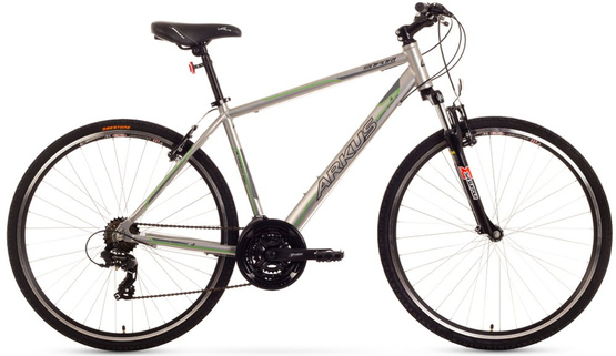 Rower crossowy męski Arkus ROMET Safari M chrom mat 19"