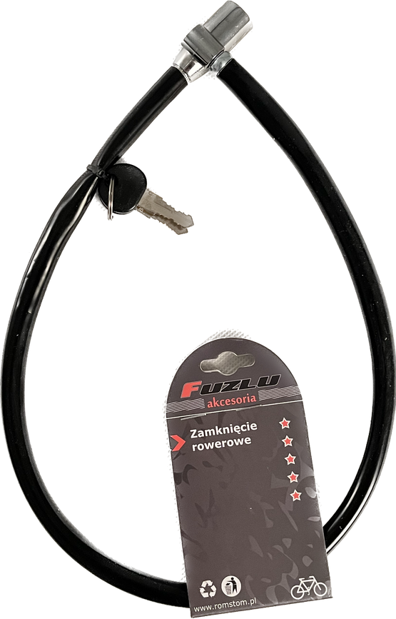 Zapięcie rowerowe FUZLU pętla 650mm na klucz