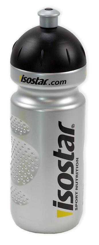 Bidon rowerowy Isostar 650ml srebrno-czarny