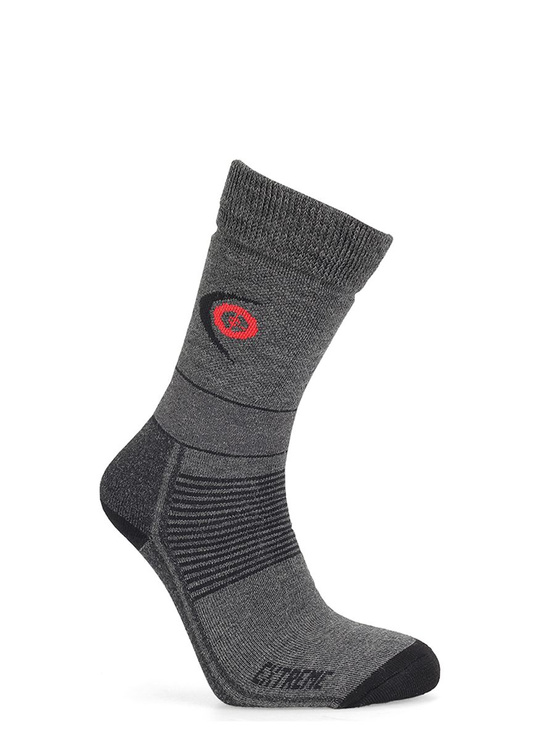 SKARPETY TREKINGOWE EXTREME ROZMIAR 39-42 szare, czarne paski