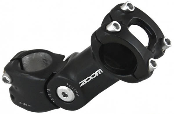 Wspornik kierownicy TDS-C268 FOV aluminium ah 28,6 x105 regulowany czarny połysk