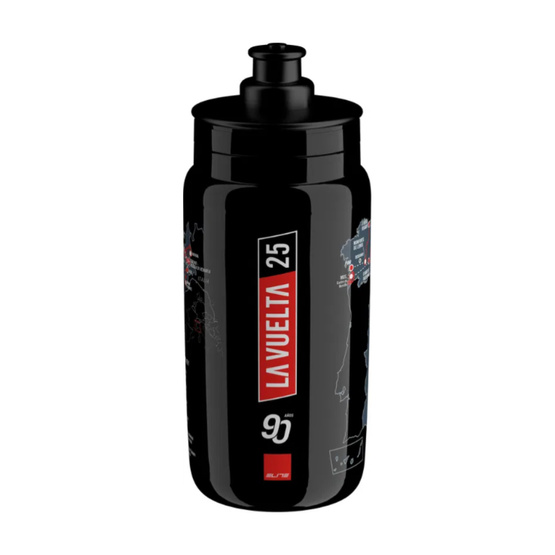 Bidon rowerowy Elite FLY Teams 2025 vuelta black map 550ml