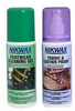 NIKWAX zestaw impregnat do obuwia z tkaniny i skóry  w spray-u oraz impregnat czyszczący z aplikatorem piankowym