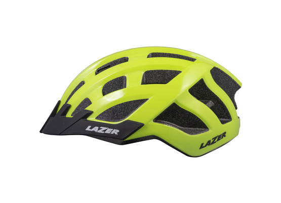 Kask Lazer Comp DLX Flash Yellow Uni +Siatka +LED 54-61cm