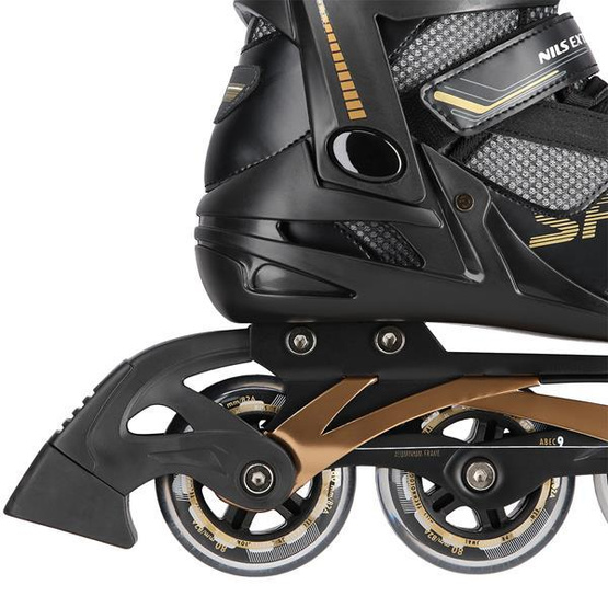 Łyżworolki Nils Extreme NA2150 czarno- złoty rozm. 45
