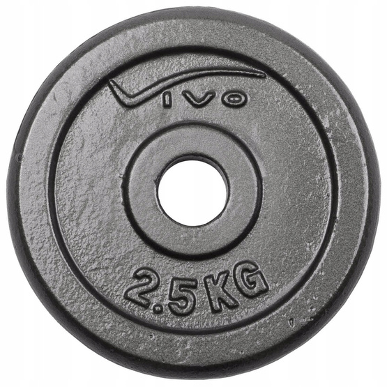 Obciążenie żeliwne Vivo czarne 2,5 kg 