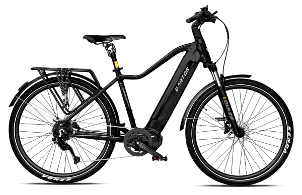 Barton M100 Men 28" 720 Wh 20" czarny rower elektryczny 