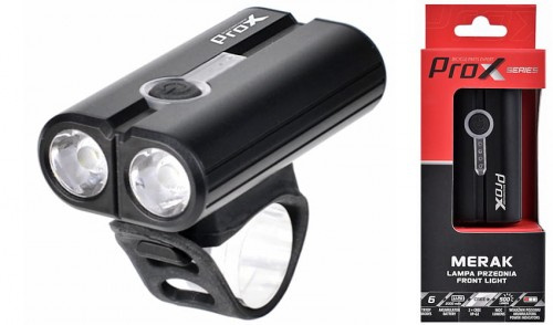 Lampa rowerowa przód ProX Merak 500Lm, 2000mAh, USB-C