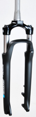 Amortyzator SR Suntour XCM 29" golenie 32mm, skok 80mm, ahead tapered 25cm, oś 9mm,dysk, spr czarny mat
