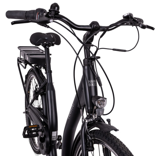 Rower Elektryczny 26" HAWK E-City Comfort 44 cm Black Niski przekrok