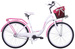 (26K19-S3CZ) Rower miejski damski 26 Kozbike biało-różowy (2L2)