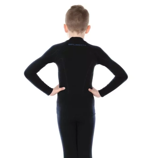 Bluza męska Brubeck Thermo Junior czarny 140/146 LS13640