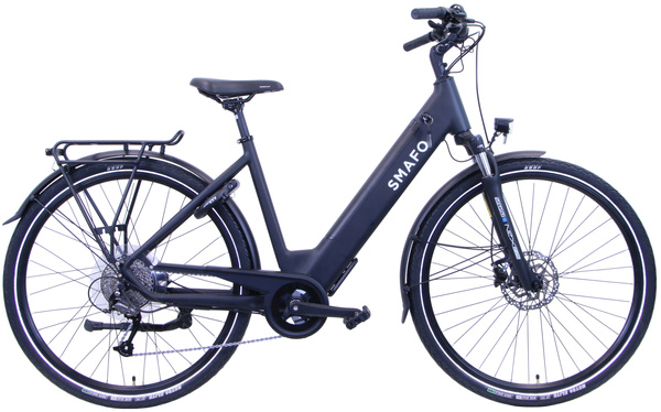 Rower Elektryczny 28" SMAFO E-Trekking Integrated Bafang 50 cm Black