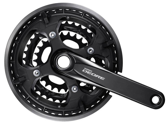 Mechanizm korbowy rowerowy SHIMANO Deore10rz czarny FC-T6010 48/36/26T 175mm b/łoż