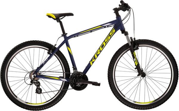 Kross Hexagon 2.0 27 L(21")  rower granatowy/limonkowy/szary mat (C2,C8,D3)