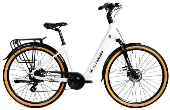 Rower elektryczny Storm E-DIAMOND PRO lady 28" 17" Biała perła