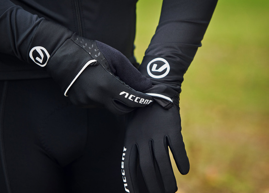 Rękawiczki ocieplane Thermal z pokrowcem, czarne L