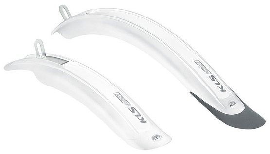 Błotniki rowerowe KLS FOGGY white-grey
