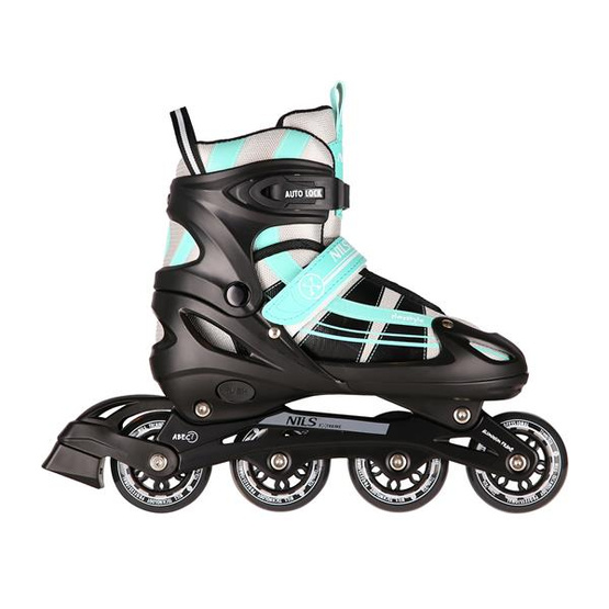 Łyżworolki z wym. płozą NH18366A 2w1 miętowe rozm. M 35-38