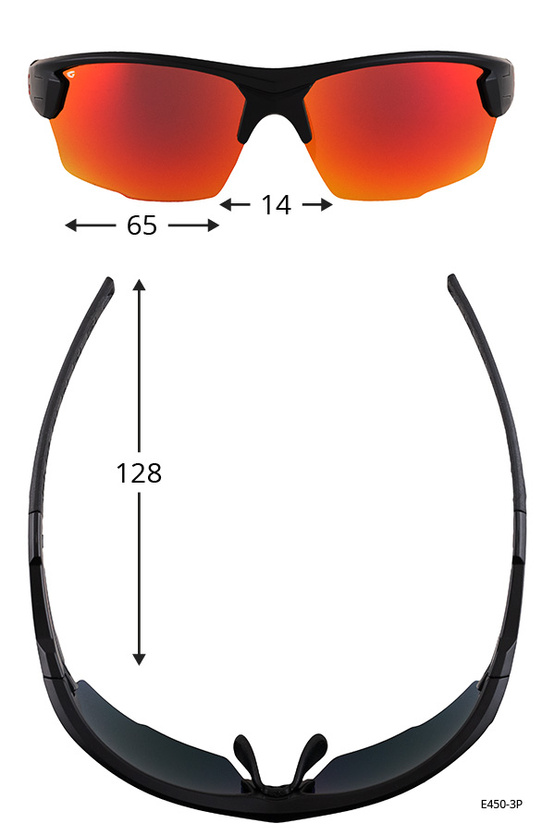 Okulary przeciwsłoneczne Gog E450-3P matt green/black