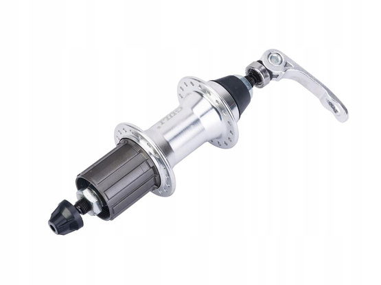 Piasta tył alum. MTB M10x135mm H36/14G pod kasetę 8-9.mod.GL-B42R8-9s silver, QR
