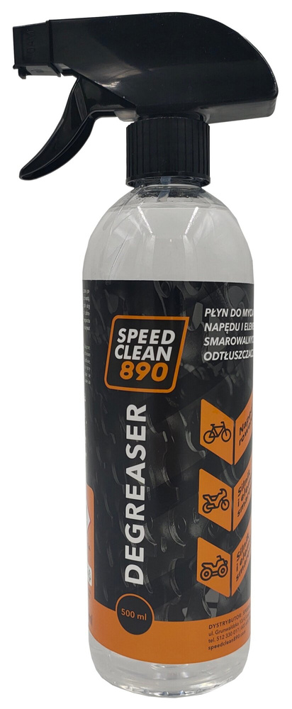 Płyn do mycia napędu i elementów smarowalnych odtłuszczacz degreaser 500ml