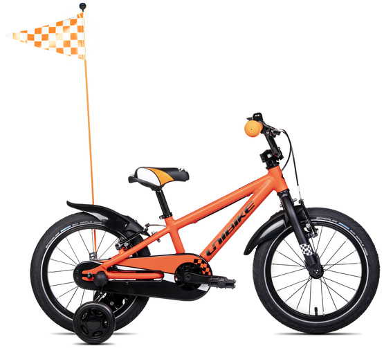 Unibike Viking 16 8" pomarańczowo czarny rower